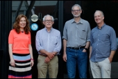 Photo: Members of the Conference Committee (from the left to the right): Jocelyn  Finlay (Harvard), David Lam (Director of the ISR – Michigan), Murray Leibbrandt (Cape Town U.E) and Marcelo Neri (FGV Social).